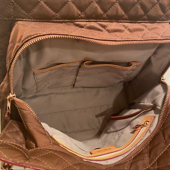 MZ Wallace Clementine Mahogany Bedford Quilted EUC - Picture 13 of 16